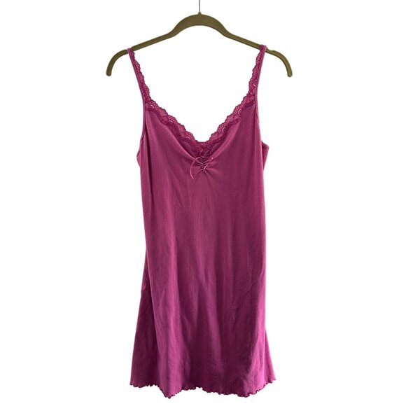 Secret Treasures Other - Secret Treasures Pink Lace Trim Sleepwear Camisole Size M (8/10) Soft Stretch